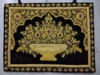 Zari bestickte arabische Muster Juwel Teppich islamische betende Wandbehang Kreuz stich und Nähte chnik Häkeln Kit