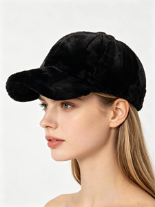 Gorra de Béisbol de Alta Calidad, Nueva Colección Otoño Invierno, Felpa Suave y Cálida, Estilo Coreano, Visera Moderna, Informal, Transpirable e Impermeable - Product Image 3