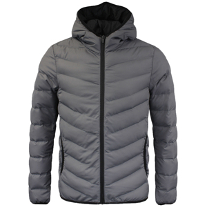 <b>Men's</b> Plus Size Casual Winter Puffer <b>Jacket</b> High Fabric Printed Logo Bubble Design Hooded Front Logo <b>Long</b> Pocket Winter - Product Image 2