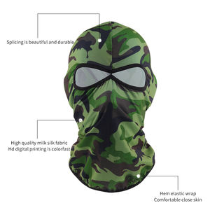 Outdoor Riding Helmet Liner Breathable Windproof 2-Hole Camouflage Tactical Balaclava <b>Mask</b> for Sports for Motorcycling - Product Image 2
