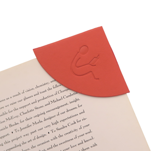 ที่มีคุณภาพสูงโลโก้ที่กำหนดเองหนังมุมบุ๊คมาร์คหัวใจรูปร่างหนัง PU บุ๊คมาร์ค - Product Image 5