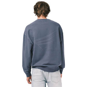 Sudaderas de Forro Polar 100% Algodón para Hombre, Manga Larga, Transpirables, Sólidas, Casuales, para Invierno - Product Image 3