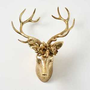 Escultura de Reno de latón moderna hecha a mano de lujo, decoración navideña para el hogar, exhibición de mesa - Product Image 1