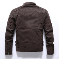 Veste en cuir véritable pour homme, dernière mode, haute qualité, col montant, logo frontal, imperméable, respirante, hiver, vente en gros