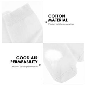 5/10/20 paires neutre couleur unie col rond chaussettes printemps été absorbant la sueur respirant doux confortable Couple chaussettes de sport - Product Image 4
