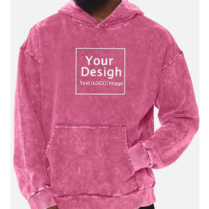 Acid Wash Oversize Hoodie vintage regalo idea ácido Vintage Plain Hoodie Otoño Invierno - Product Image 4