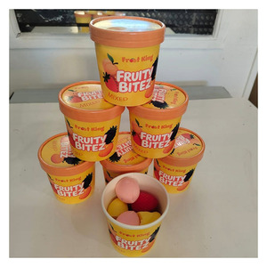Meilleures ventes Tasse à crème glacée fruitée Bitez Vente en gros Usine Prix de vente Saveurs Mangue Pêche Kiwi Ananas Myrtille - Product Image 2