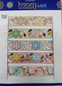 Garniture en dentelle de créateur luxueux pour la mode haut de gamme et les vêtements de mariée Motifs complexes Détails élégants pour les mariages de vêtements - Product Image 6