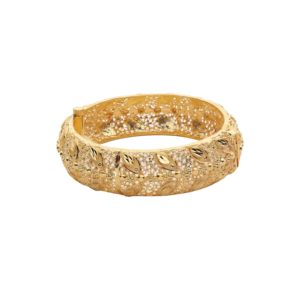 Vente en gros 14K 18K 24K plaqué or formant bracelet Kada, Bracelet Kada de mode, Bracelet de luxe en laiton rempli d'or Bijoux Oro Joyeria - Product Image 3