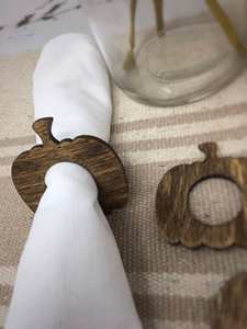 Ronds de serviette, ronds de serviette en rotin, ronds de serviette en osier, décor de table - Product Image 2