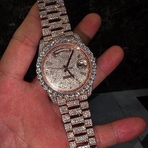 นาฬิกาข้อมือผู้ชาย VVS มอยส์ซาไนต์ ระบบอัตโนมัติ Miyota รุ่นลิมิเต็ดอิดิชั่นสุดหรู หน้าปัดแสดงวันที่และวันในสัปดาห์ ตัวเรือนสแตนเลส - Product Image 1