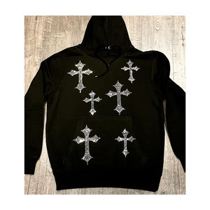 Poliéster/Algodón Sólido Hombres Sudadera con capucha Nueva moda Manga larga Con capucha Cremallera Lona térmica Liso teñido a prueba de viento para - Product Image 6