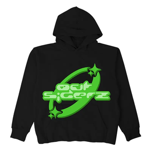 เสื้อฮู้ดผ้าคอตตอนใส่ได้ทั้งชายและหญิงเสื้อฮู้ดผ้ากำมะหยี่แขนยาวโอเวอร์ไซส์พิมพ์ลายปัก3D เรียบ - Product Image 5