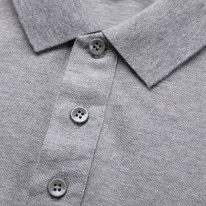 T-shirt polo à manches courtes en coton et polyester de haute qualité, conception avec logo personnalisé, polo de golf uni et vierge pour hommes - Product Image 5