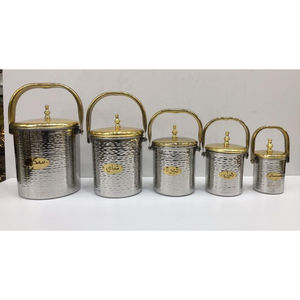 High Quality Stainless Steel Arabic Sugar Pot <b>Kettle</b> Set 4 <b>Gold</b>/Silver Modern Design Food Storage Carton Packaging Customizable - Product Image 4