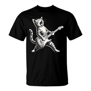 Rock <b>Cat</b> Playing Guitar <b>Tank</b> Top T-Shirt Promotional Category - Product Image 2