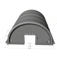 Tente d'entrepôt à tunnel gonflable de 25MX22.4M Fourniture d'usine Salle d'exposition Bâtiment sportif géant Portable coupe-vent