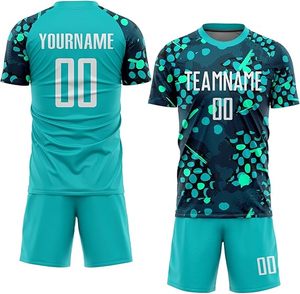 Uniforme de ropa de fútbol con logotipo personalizado para hombre, 100% de poliéster, camiseta de fútbol para jóvenes, uniforme de fútbol de gran venta - Product Image 4