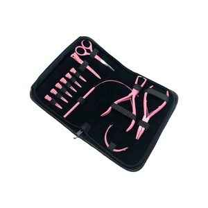 Pakistans nouveau Kit d'outils d'extension de cheveux en acier inoxydable noir de super qualité avec ouvre-pince plus proche avec Logo personnalisé - Product Image 2