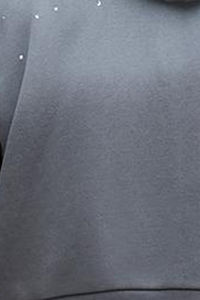 เสื้อมีฮู้ดแบบสวมหัวเสื้อมีฮู้ดแบบสวมหัวสีเทาอ่อนสำหรับผู้ชายผ้าฝ้าย100% Y2K มีโครงและข้อมือสำหรับฤดูใบไม้ร่วง - Product Image 3