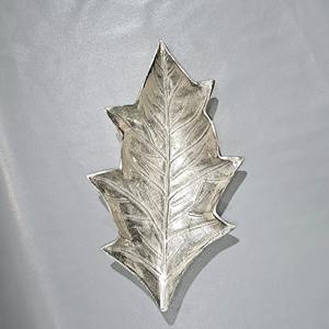 Plateau à feuilles de service poli antique Home Hotel Restaurant Parties Leaf Design Plateau classique en aluminium - Product Image 4