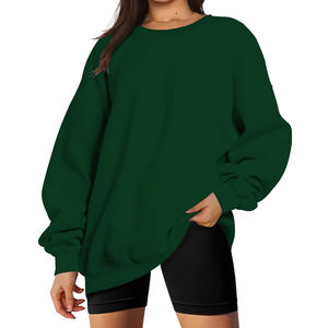 Vente chaude Nouveau Style Logo Personnalisé Pour Les Femmes Sweats Surdimensionnés Haute Qualité Plus La Taille À Manches Longues Sweats Surdimensionnés - Product Image 1