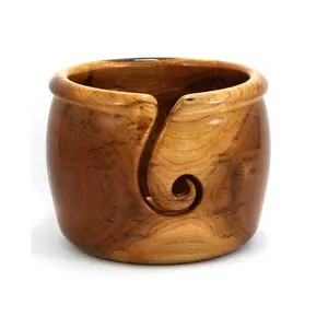 Best quality wooden yarn bowl custom made wooden yarn bowls in size for yarn and fiber stores bowl for cheap price