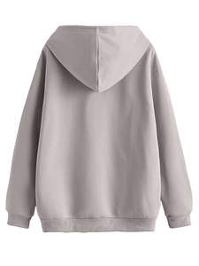 Alta calidad de peso pesado 100% algodón en blanco de gran tamaño pulóver sudaderas con capucha térmica diseño de logotipo personalizado hombres pulóver bolsillo de lana - Product Image 2