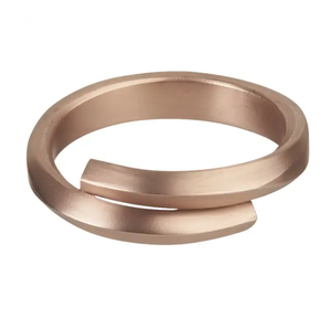 ที่ใส่แหวนผ้าเช็ดปากทองแดงทรงสี่เหลี่ยมสำหรับตกแต่งโต๊ะ - Product Image 2