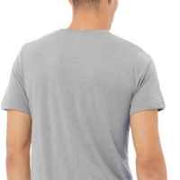 Camiseta de cuello redondo para hombre Camiseta de manga corta de algodón suave Ajuste básico Minimal Everyday Top