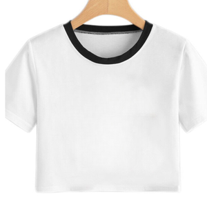 Camiseta OEM con diseño de logotipo personalizado para chica, Top corto de verano sexy, camiseta blanca con estampado de chica Loki - Product Image 2