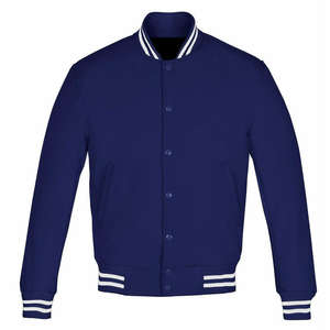 Chaqueta Varsity Clásica para Hombre, de Venta Caliente, con Mangas de Cuero, Transpirable, con Botones, para Uso en Exteriores en Invierno - Product Image 6