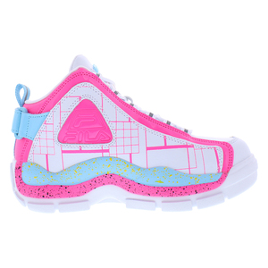 Fila Grant Hill รองเท้าสีขาวสีชมพูสีน้ำเงิน Fila Grant Hill รองเท้ากีฬาเดินสไตล์ Fila Grant Hill | 100% ของแท้ - Product Image 2