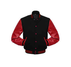 Vestes Letterman Varsity de haute qualité Corps en laine Manches en cuir véritable Vêtements d'hiver Veste pour homme intelligente et élégante - Product Image 1