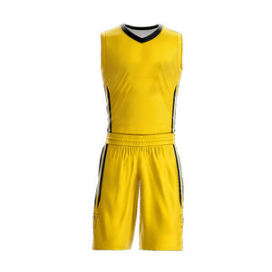 ชุดบาสเก็ตบอลแบบยูนิเซ็กซ์ ดีไซน์ล่าสุด สีพื้น ไซส์ใหญ่ ระบายอากาศ ป้องกันรังสียูวี แห้งเร็ว MOQ ต่ำ รับสกรีนชื่อทีม - Product Image 1