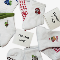 Vietnam Fabricant Logo Brodé Pilates Chaussettes Antidérapant Grip Yoga Bare Reformer Chaussettes pour Femmes En Gros Conception Soutien