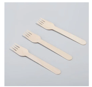 Couverts écologiques Fourchette en bambou Fourchettes en bois compostables Fourchette à dessert jetable en bambou pour fruits à vendre - Product Image 4