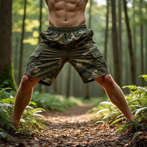 <b>Men</b> <b>Camouflage</b> Yoga Fitness Wear <b>Shorts</b> High Waist Running Quick Dry Gym <b>Shorts</b> <b>Men's</b> Polyester Spandex Printed <b>Shorts</b> <b>Mens</b> - Product Image 4
