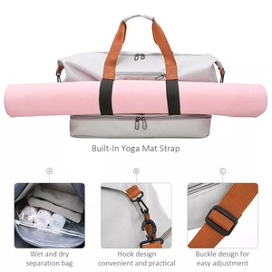 Nuevo producto hecho a medida, bolsa de lona impermeable para deportes, bolsa de equipaje de viaje para gimnasio, Weekender - Product Image 6
