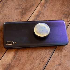 Blanco Natural Opalite Opal forma redonda ajustable teléfono agarre móvil soporte cabujón piedra preciosa decorada teléfono agarre encantos lote - Product Image 2