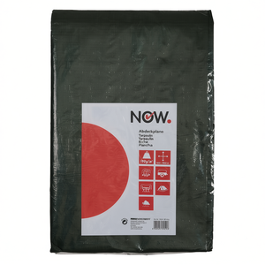 Bâche tissée multi-usages vert olive 5000 mm x 6000 mm, poids 100 g/m², avec œillets en aluminium, 100 % imperméable, NOUVEAU - Product Image 3