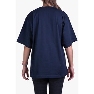 Camiseta de punto unisex oversize informal básica 240g-300g, cuello redondo, ajuste holgado, manga corta, estilo urbano, transpirable, bordada, para fitness - Product Image 2