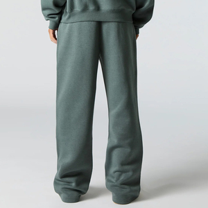 OEM/ODM alta calidad por encargo ropa Casual pierna ancha pantalones de chándal holgados 100% algodón ajuste suelto pierna recta Joggers para las mujeres - Product Image 2