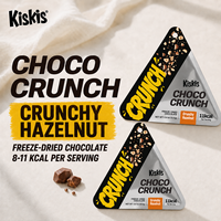 KisKis Choco-Crunch Cokelat Hazelnut Rasa Kacang 0 Sukrosa Permen Padat Beku Kering untuk Distributor Grosir