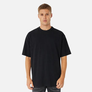 Fabricant OEM, T-shirt tricoté en pur coton pour hommes, T-shirt décontracté à manches courtes, respirant, vêtements d'été, logo personnalisé - Product Image 1