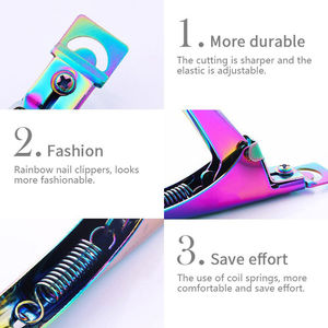 Pince à ongles à cuticules à bord tranchant de haute précision en acier inoxydable argenté de qualité supérieure pour ongles épais à doigts ouverture large de la mâchoire propre - Product Image 3