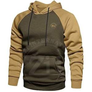 Sweat à capuche de haute qualité avec logo personnalisé, impression numérique, tissu polaire bicolore, couleur assortie au logo, fabricant - Product Image 6