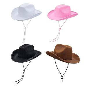 Sombrero de protección solar estilo jazz y vaquero, moderno y versátil, ajustable, unisex, para todas las estaciones, personalizable - Product Image 1