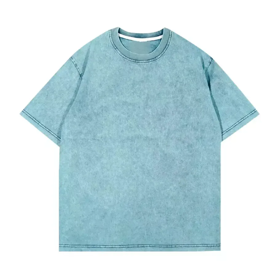 산성 세척 사용자 정의 인쇄 T 셔츠 사용자 정의 자수 일반 100% 면 산 세척 t 셔츠 최고 품질의 제품