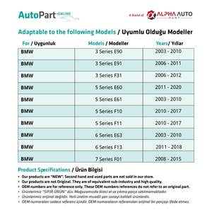 Clips en plastique de réparation de rideau arrière pour BMW X5 E70, F15, F85, 2 pièces - Product Image 3